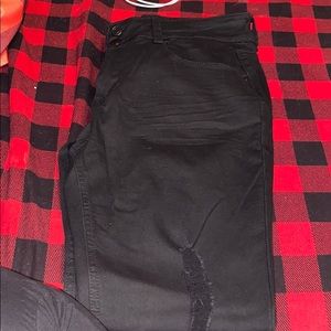 Black High Rise Skinny Jeans